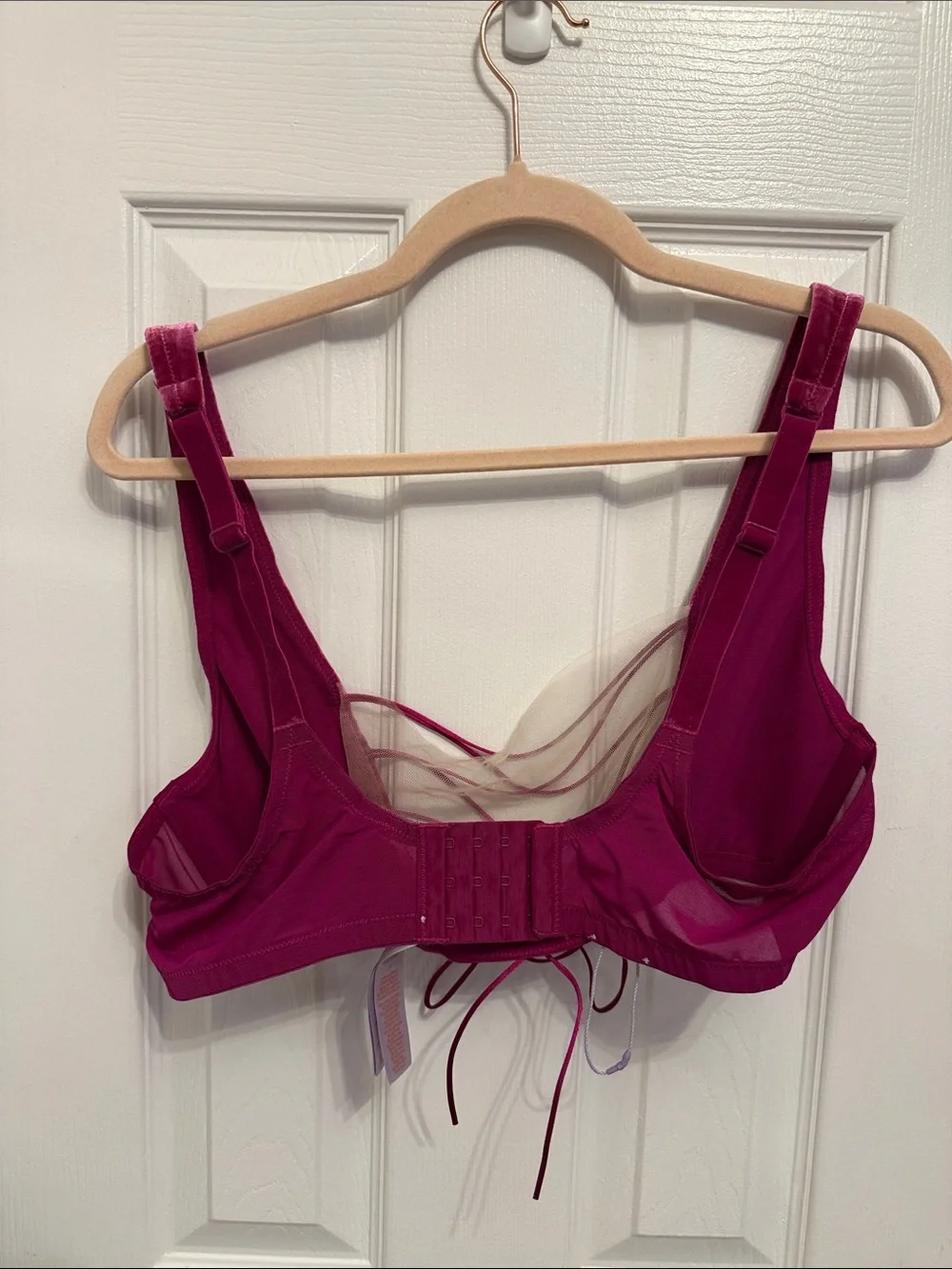 Savage x Fenty VELVET VIXEN LACE-UP BRALETTE Sz 2X NWOT